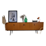 Scandinavian teak and metal sideboard