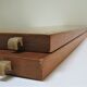 Étagère string bois métal vintage années 60 l 80 cm