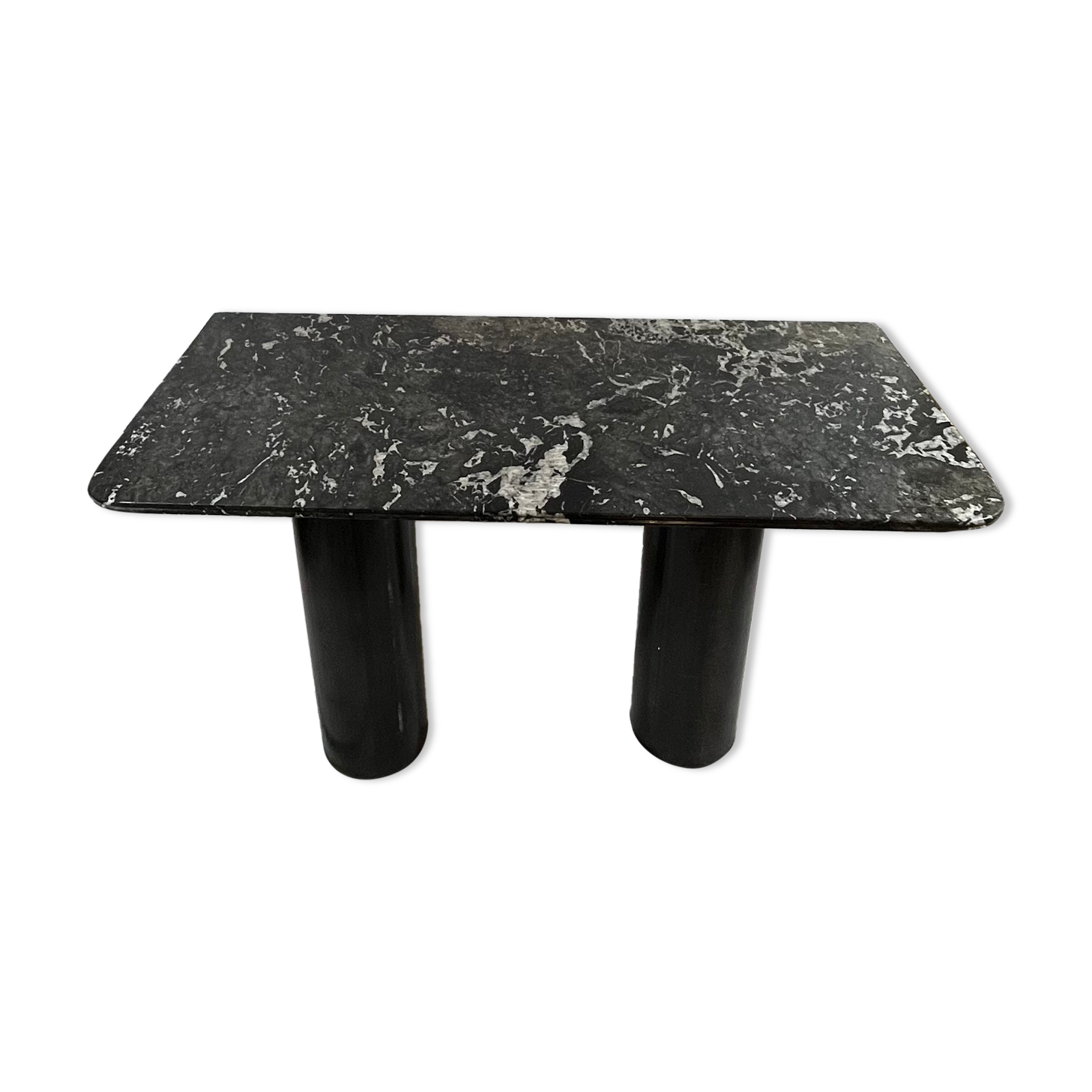 Marble and metal desk