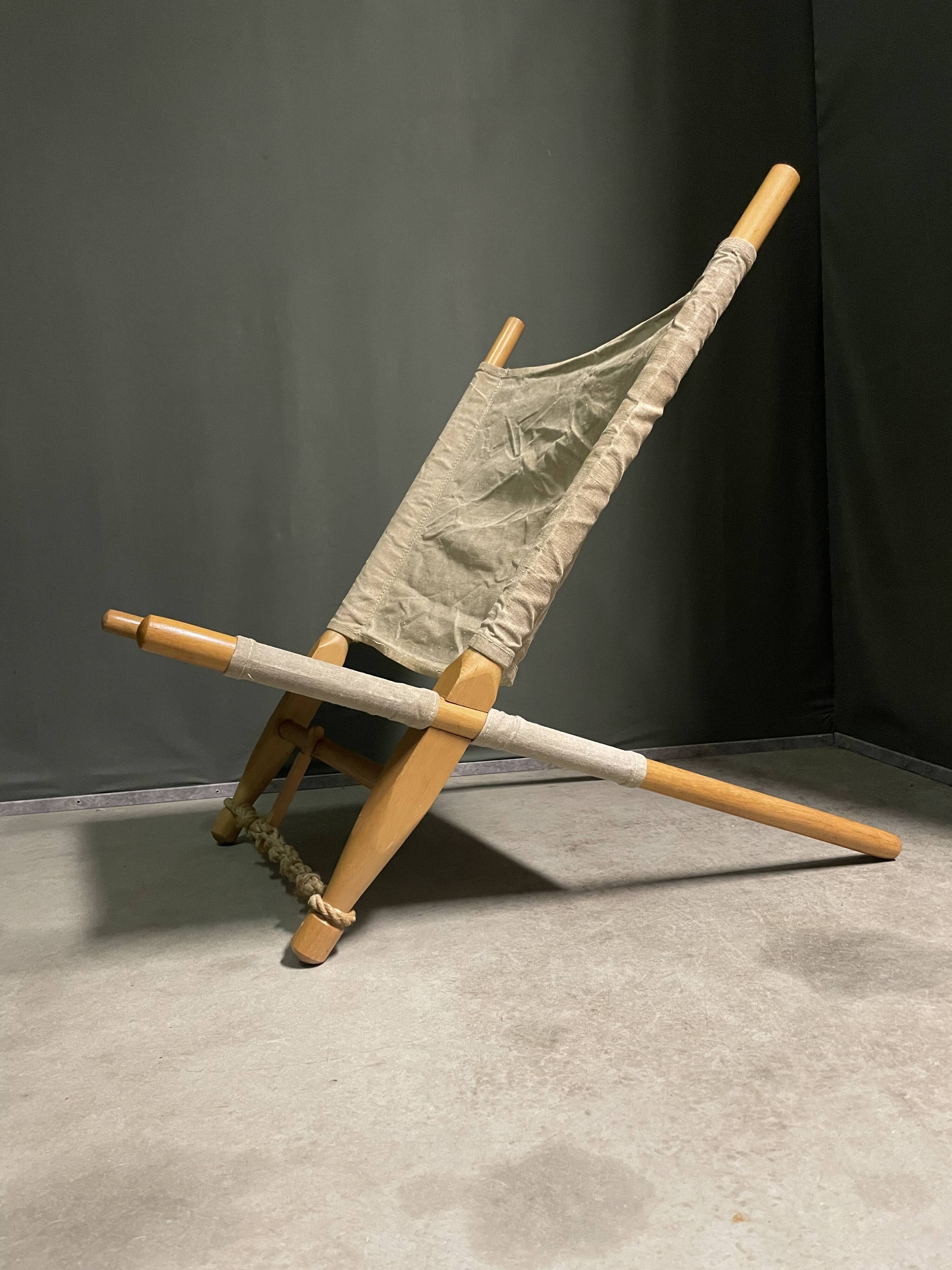 Vintage Saw Chair by Ole Gjerlov Knudsen for Cado, Denmark 1958