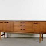 Buffet/Long John en teck « Avalon » du milieu du siècle. Style vintage élégant.