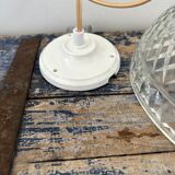 Vintage suspension in chiseled glass