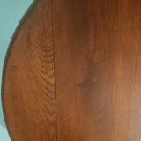 Bistro table, Year 1940, oak and cast iron