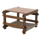 Brutalist Coffee Table with Magazine Holder