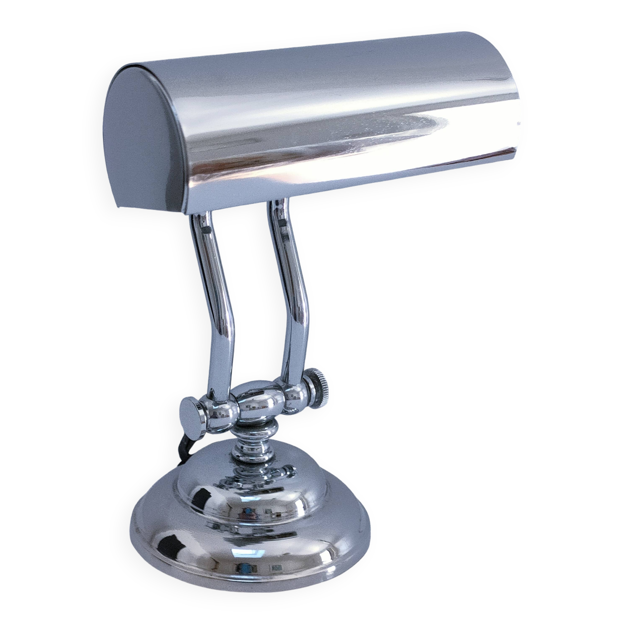 Vintage articulated chrome lamp