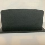 Mail rack letter holder green leather