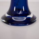 Lampe en cristal bleu cobalt Luxus Vittsjö Sweden.