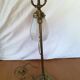 Art deco brass swan neck lamp