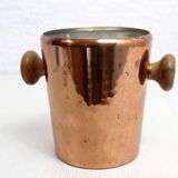 Small copper and teak ice bucket