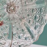Plat sur piedouche en cristal