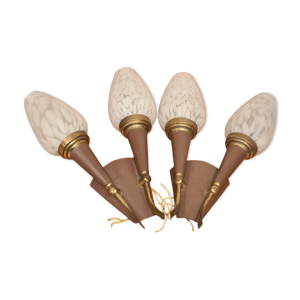 paire d appliques  1950 - tulipe