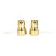 Hans-Agne Jakobsson Wall Lamps in Brass and Stained Wood, Sweden, 1970s