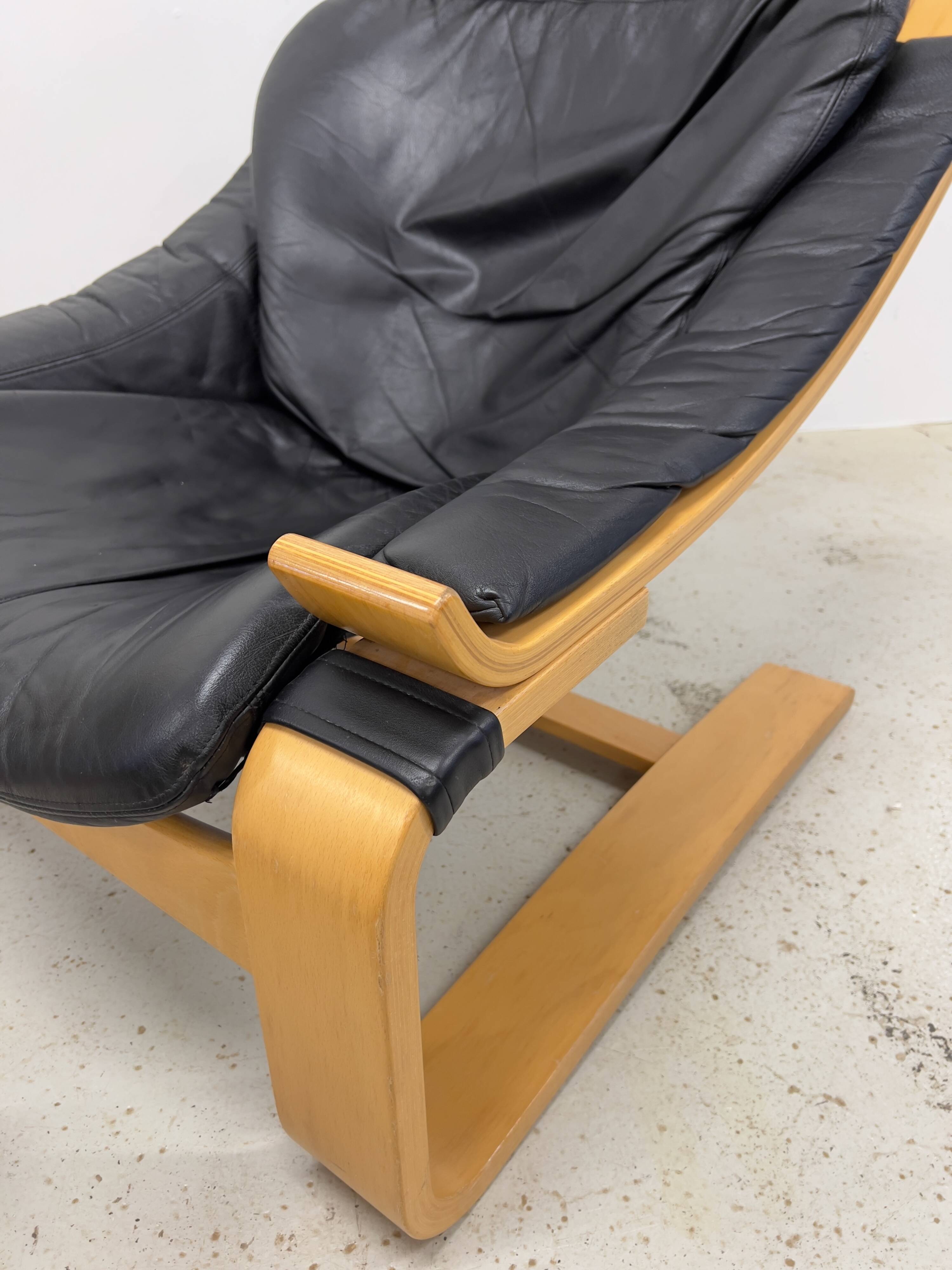 Swedish Kroken Lounge Chairs & Ottoman by Åke Fribyter for Nelo, 1970s