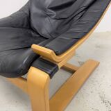 Swedish Kroken Lounge Chairs & Ottoman by Åke Fribyter for Nelo, 1970s