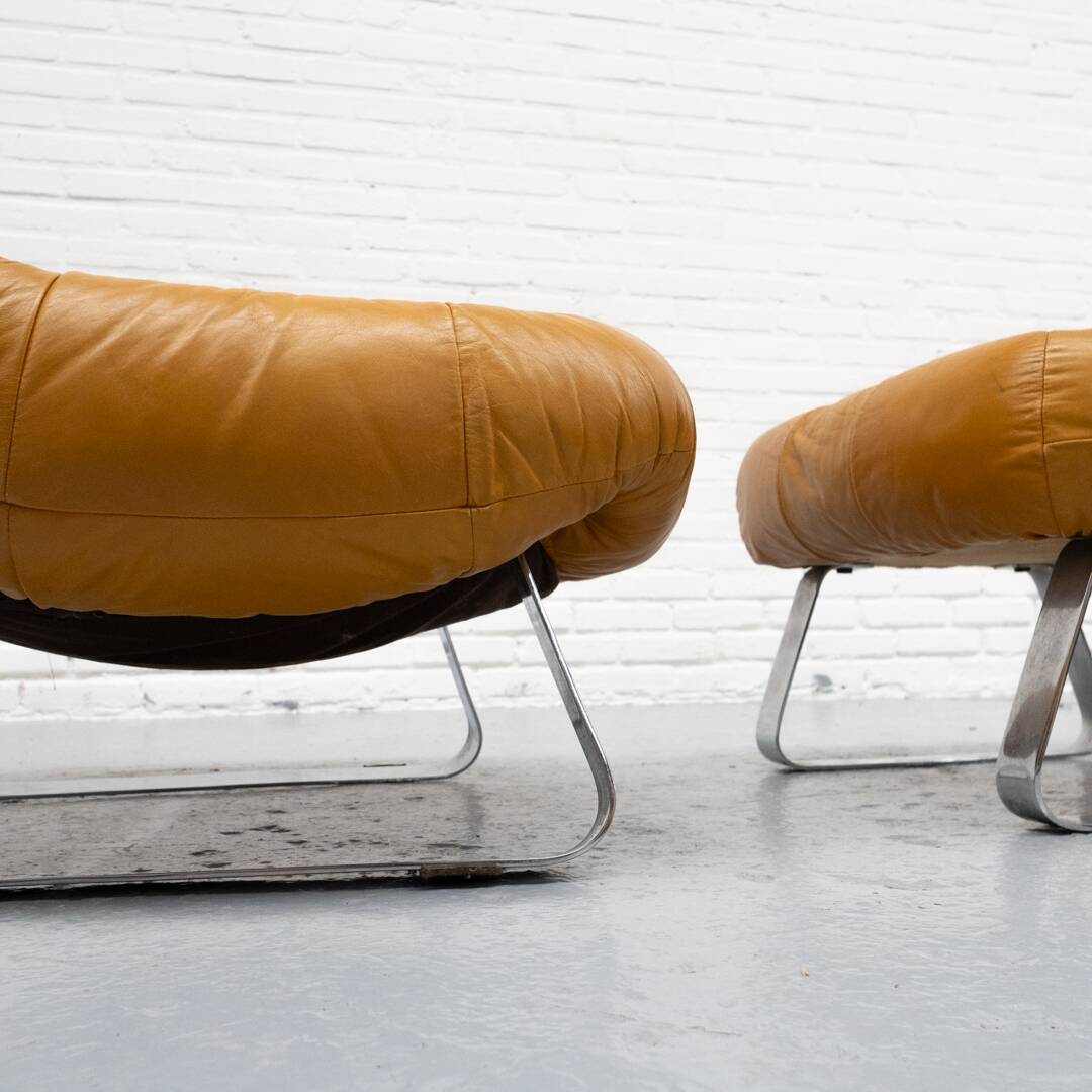 Earth Chair & Hocker by Percival Lafer