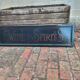 Wine & Spirits wooden bistro bar sign