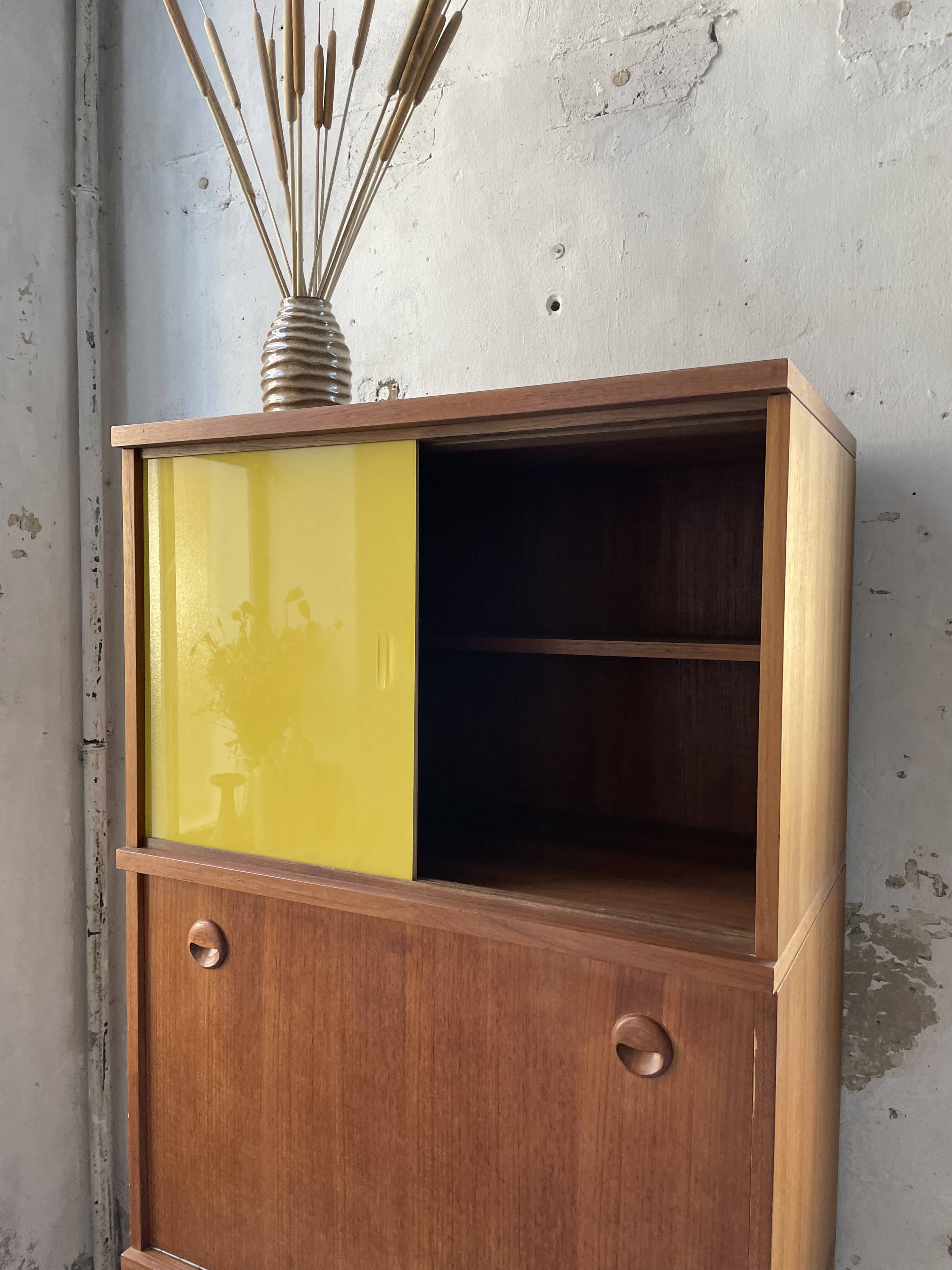 Modernist teak secretary desk, 1950s