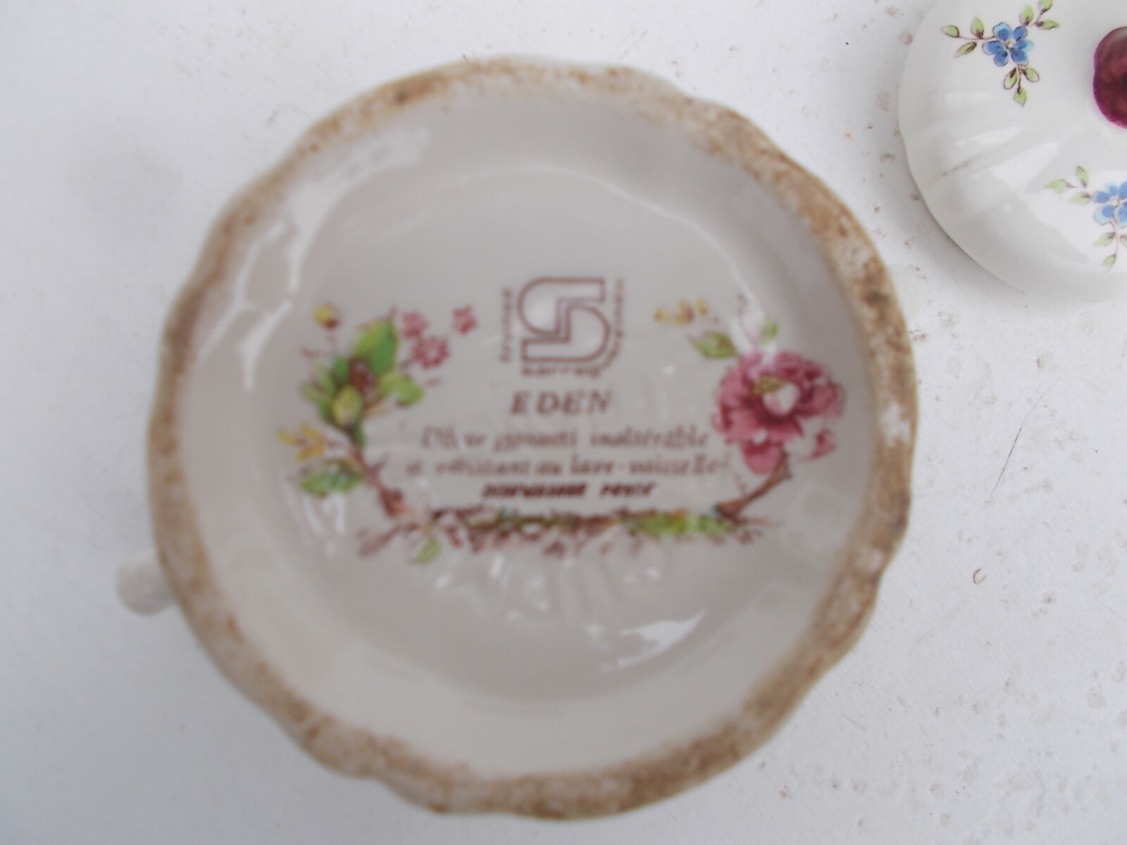 Sugar bowl Sarreguemines