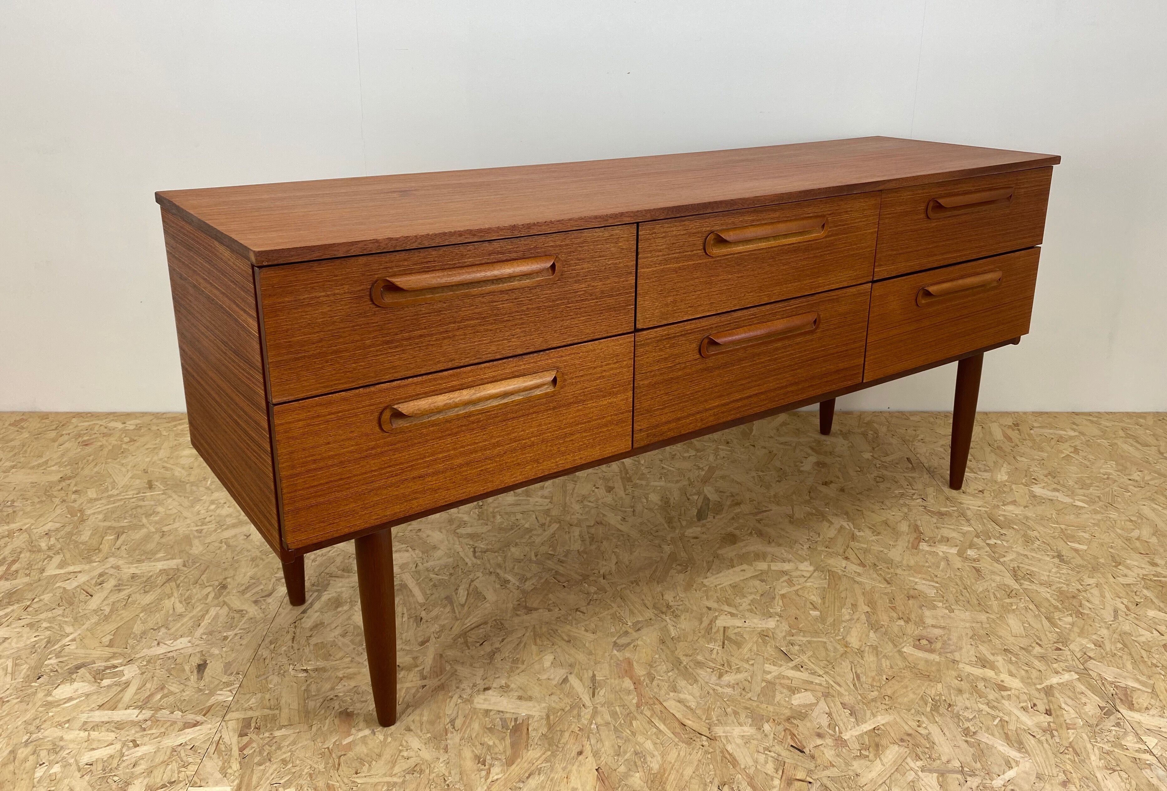 Mid century teak chest of drawers