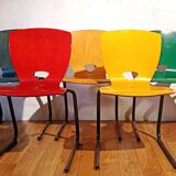 Chaise de cantine vintages