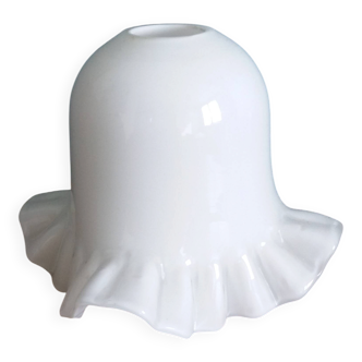 White opaline glass lampshade
