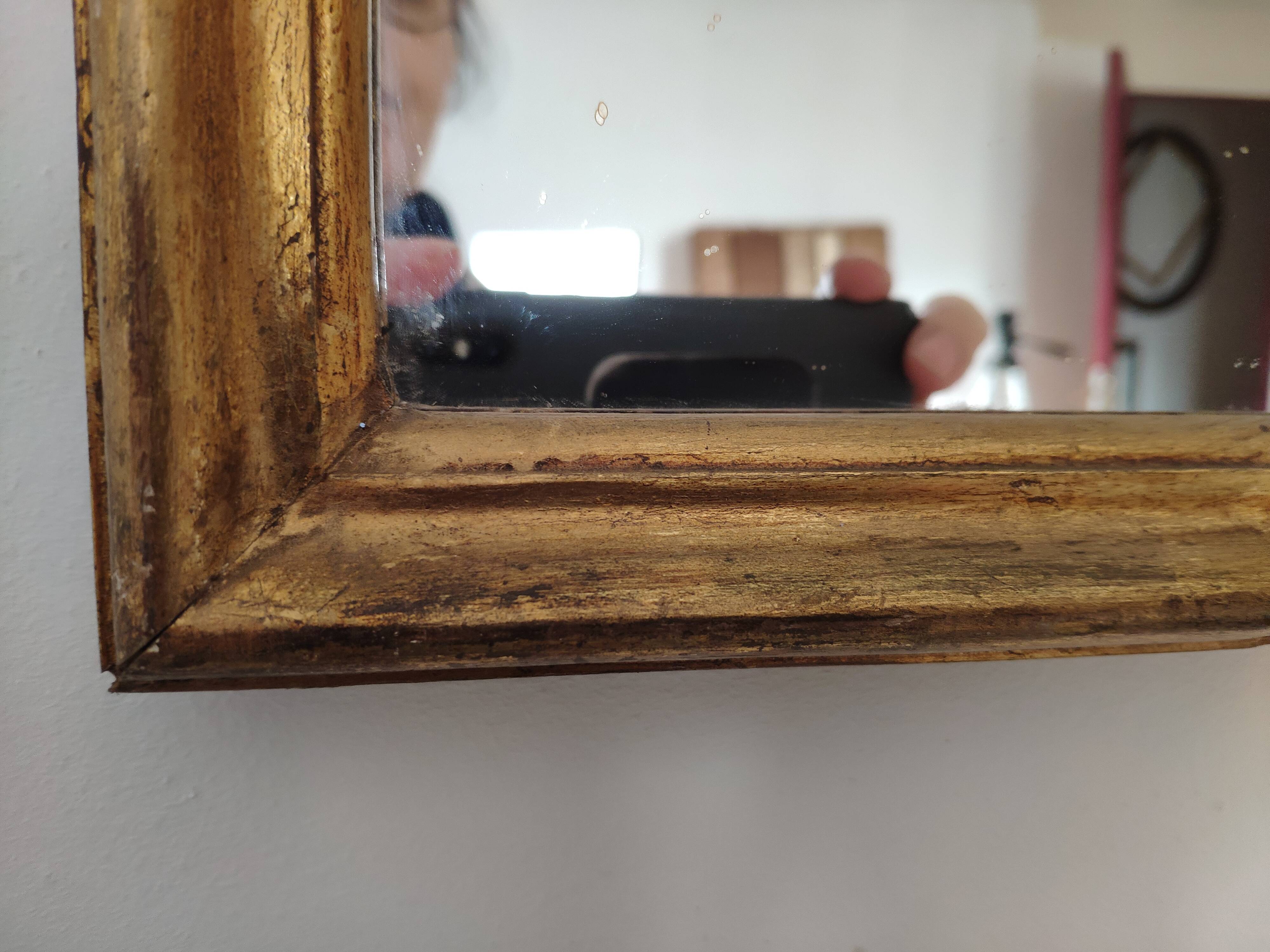 Old gilded mirror, 57x40 cm