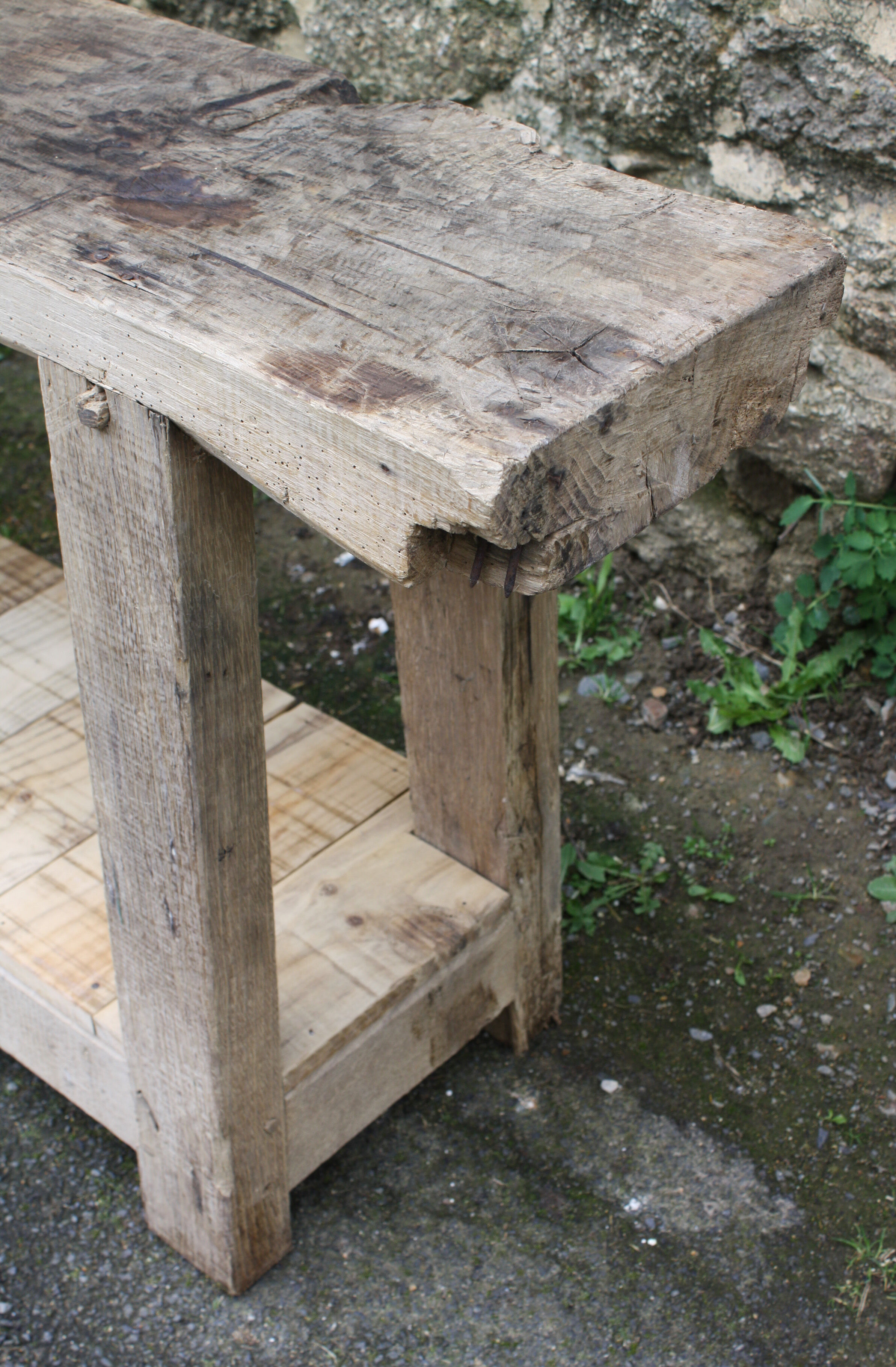 Old wooden Workbench