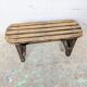 Antique slatted footrest
