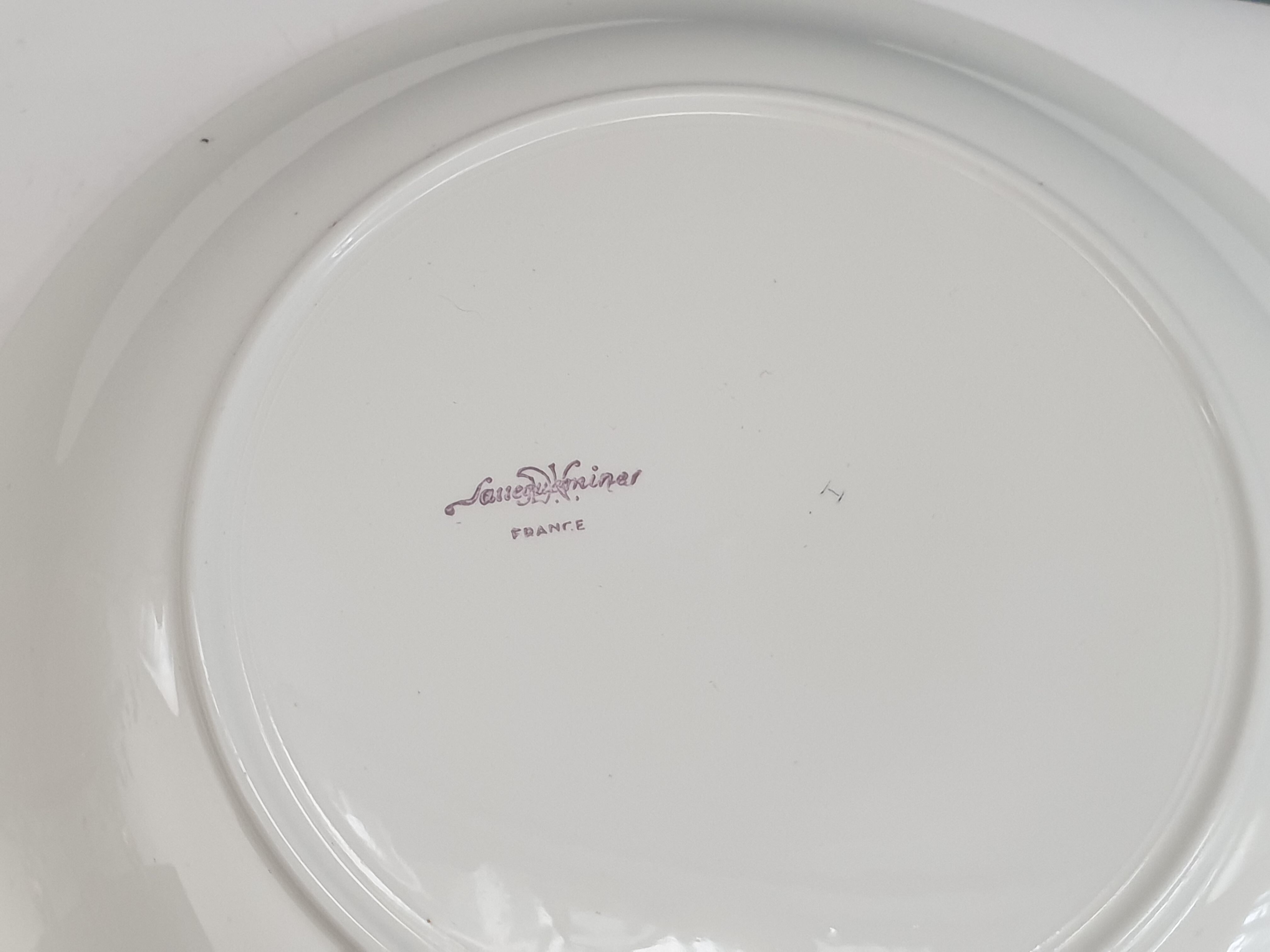 Plate fish service Sarreguemines