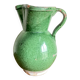 Vase pitcher Sicily Italy in glazed earthenware folk art 1950