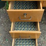 1950s schoolmaster's desk in solid oak