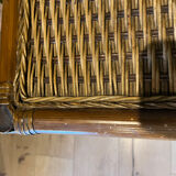Wicker rattan chest of drawers