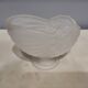 Empty art deco molded glass pocket