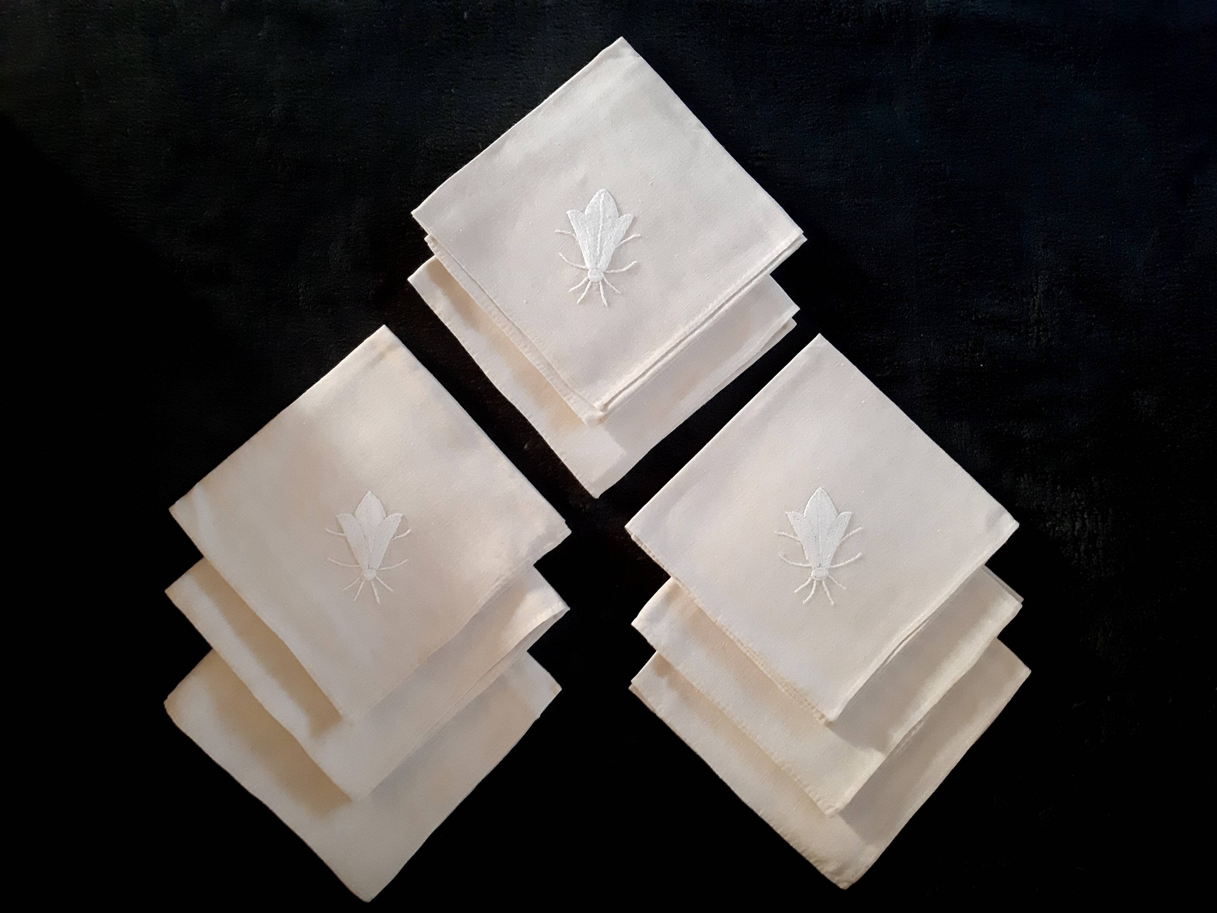 Set of 8 linen towels