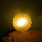 Flower-shaped press glass and glass ceiling light