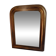 Antique Louis Philippe mirror, 19th century, mercury backing, wooden parquet back.