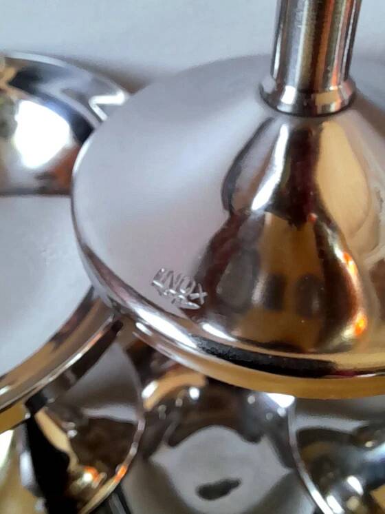 Stainless steel ice cream and dessert cups, 1970s
