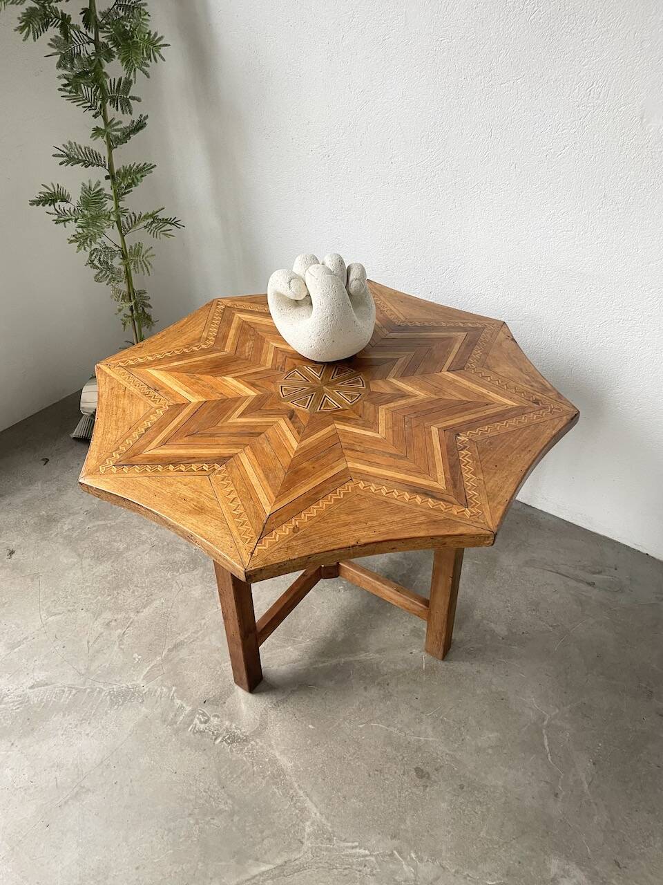 19th century inlaid side table