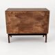 Low sideboard in rosewood with sliding doors. Denmark, 1960s