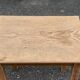 Table de ferme rénovée en bois massif brut