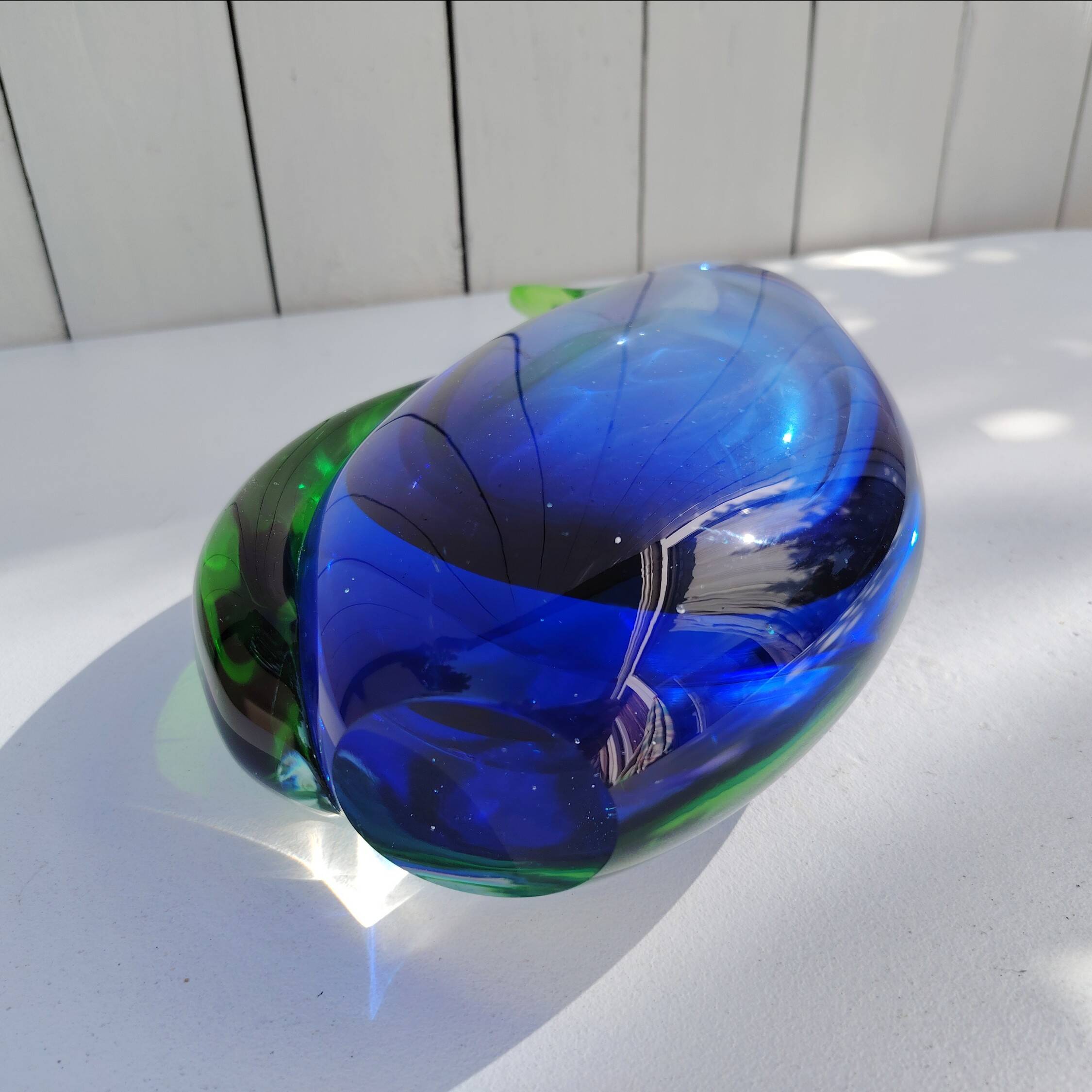 Vase Murano, Seguso, par Flavio Poli. Design Italie