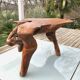 Brutalist teak root coffee table