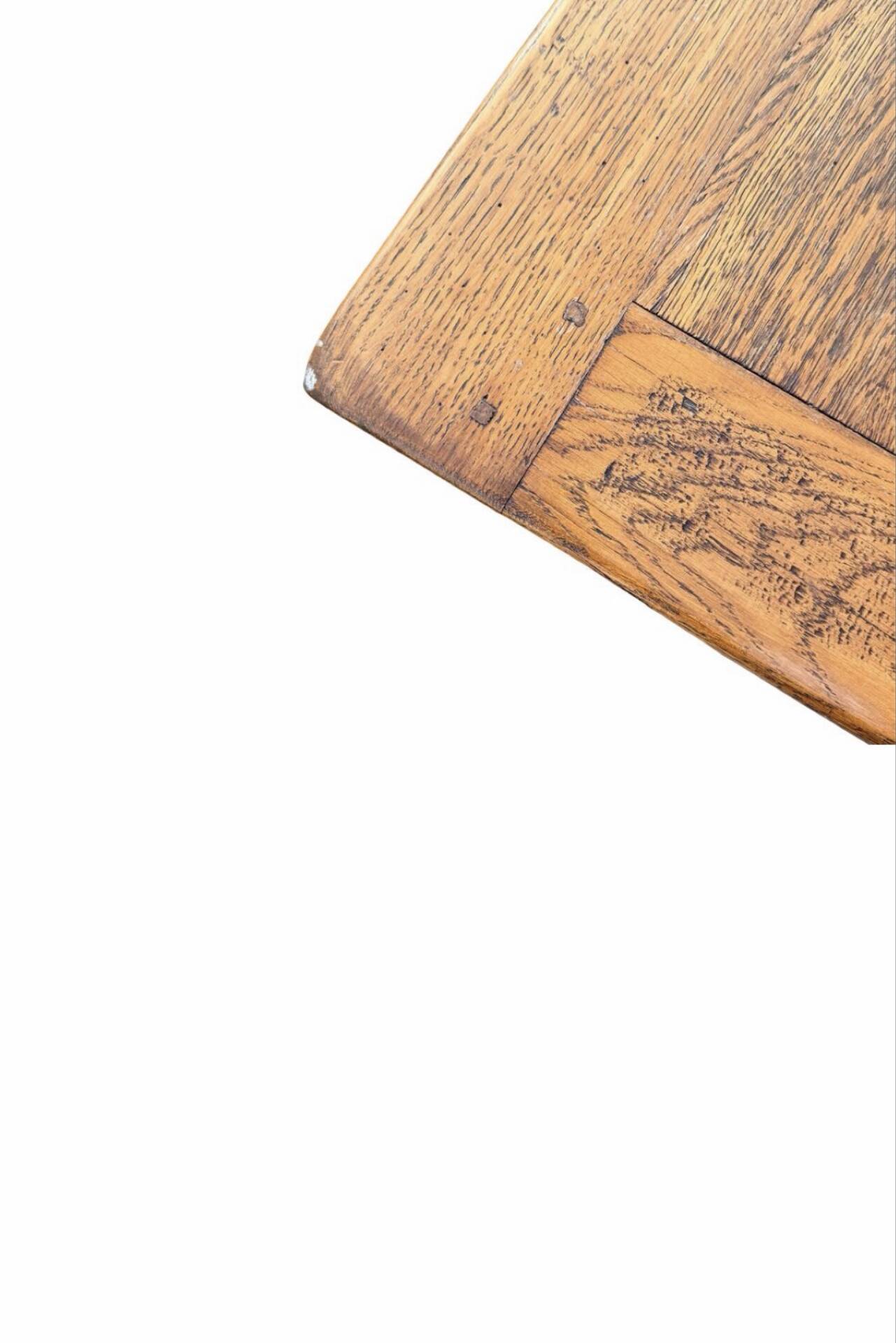 Large farmhouse table made of solid wood