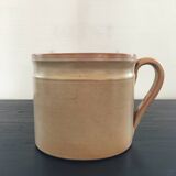 Beige stoneware pitcher
