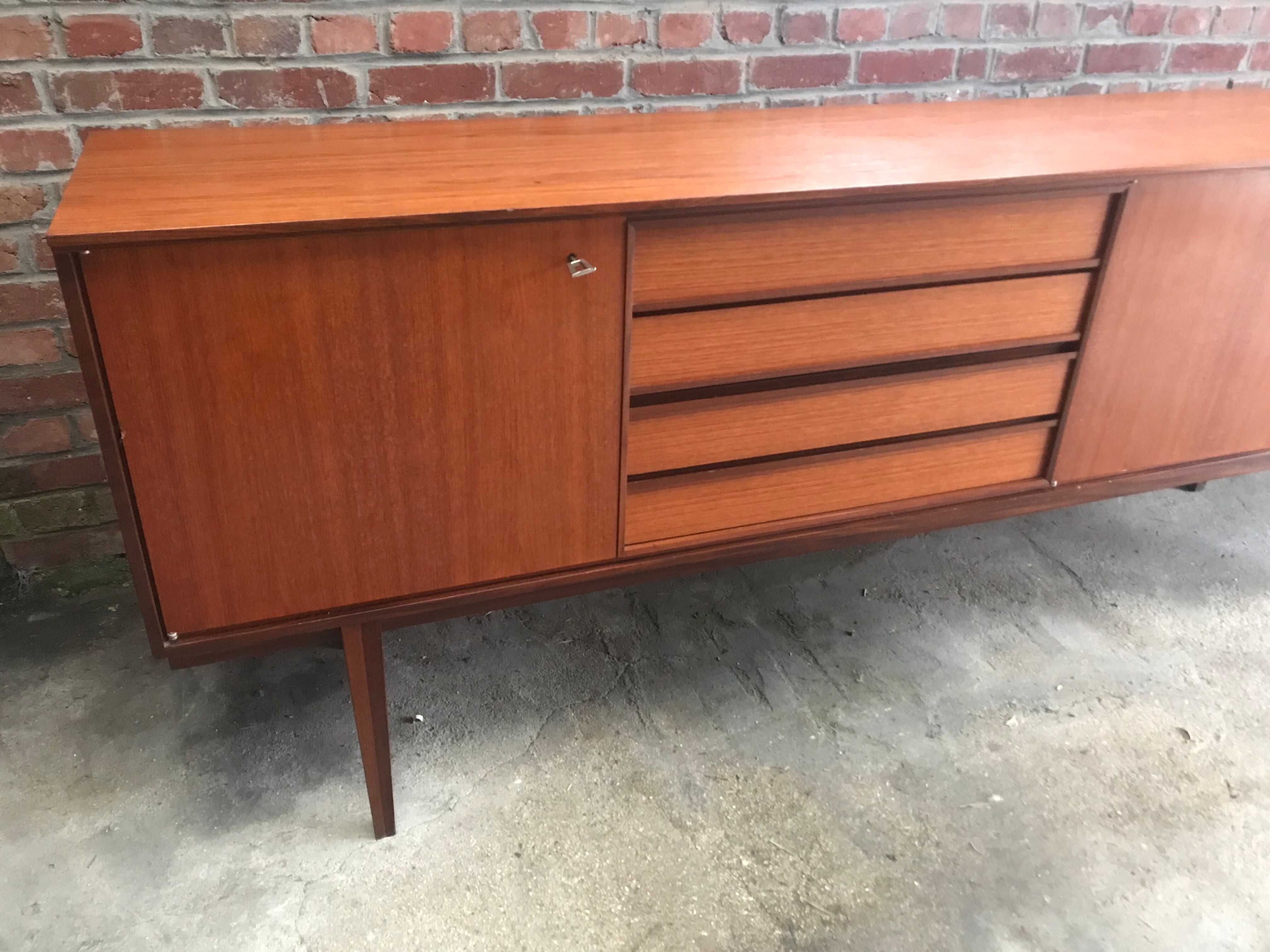 Scandinavian teak sideboard design 1960