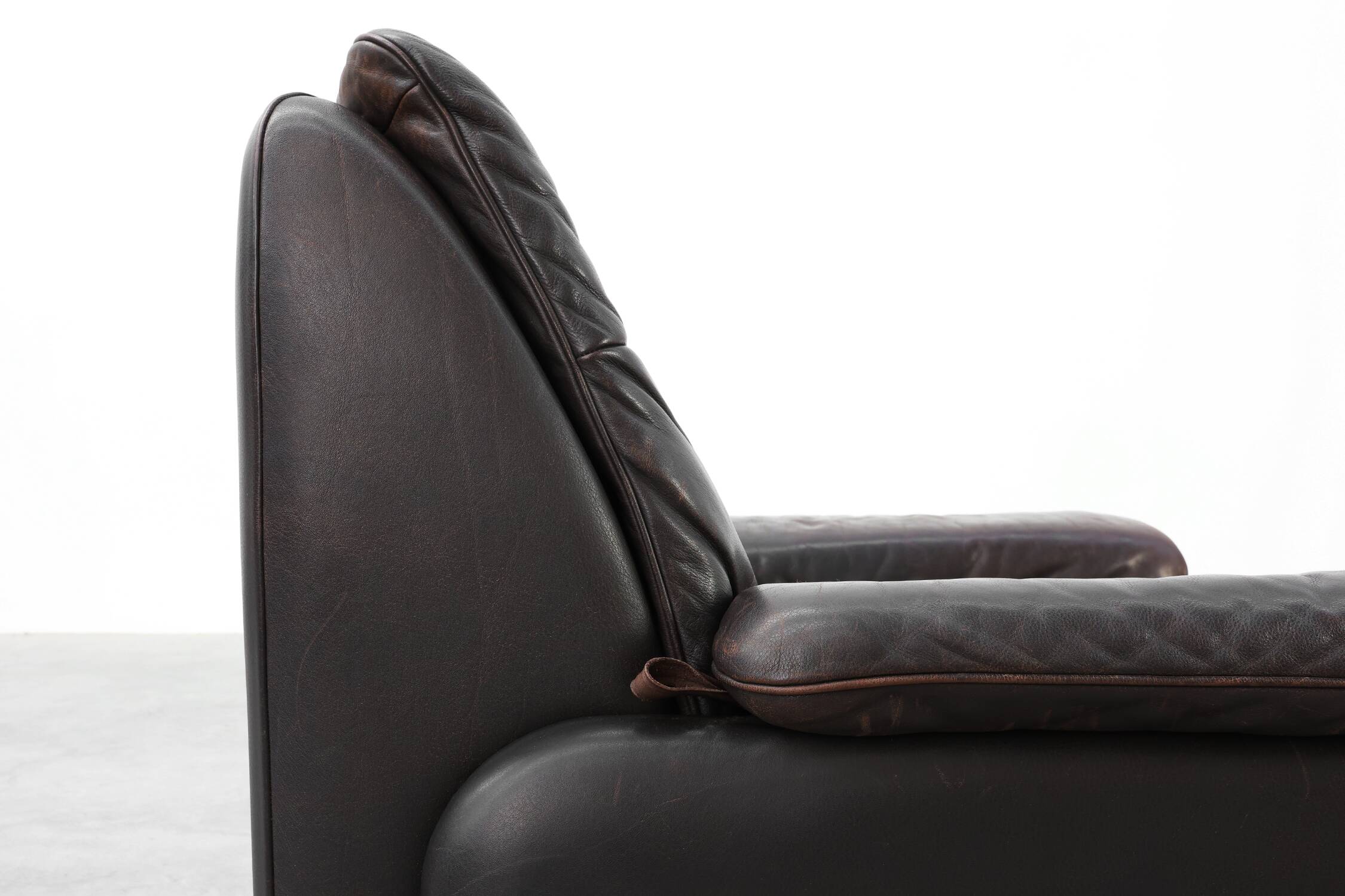 Mid-century De Sede DS‑66 brown leather Relax Chair, Switzerland 1960s