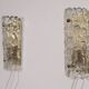 Pair of crystal wall lamps by Carl Fagerlund for Orrefors