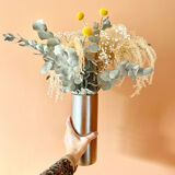 Glazed stoneware tube vase