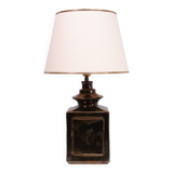 Superb square Ceramic Table lamp 1970s France