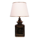Superb square Ceramic Table lamp 1970s France